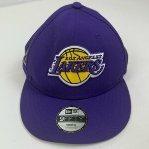 NEW Los Angeles Lakers New‎ Era Youth Baseball Cap SnapBack Basketball Blue